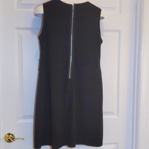 Black Voir Voir Zippered Dress, Size 16